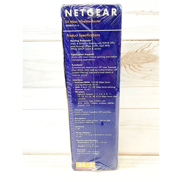 NETGEAR Wireless-G Router Internet Modem 54 Mbps WGR614 New In Box - Picture 4 of 7